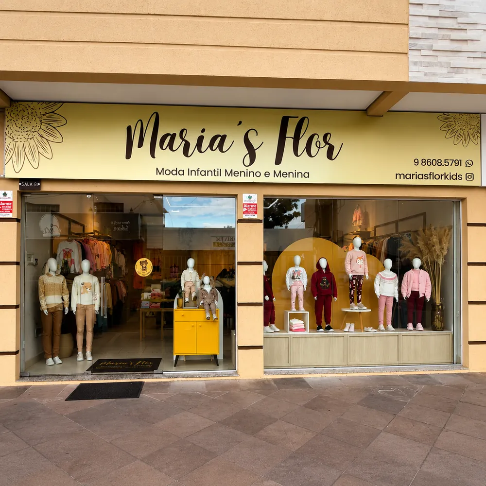 Interior da loja Maria's Flor Kids